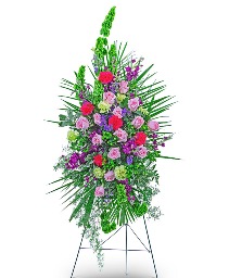Always Remembered Standing Spray Flower Arrangement