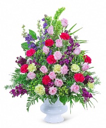 Always Remembered Urn Funeral Arrangement