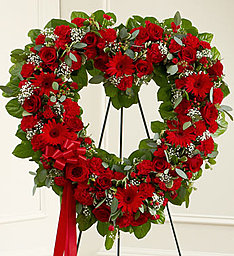 Always Remembered Red Rose Heart in Gainesville, FL | PRANGE'S FLORIST- Sara & Lilli V