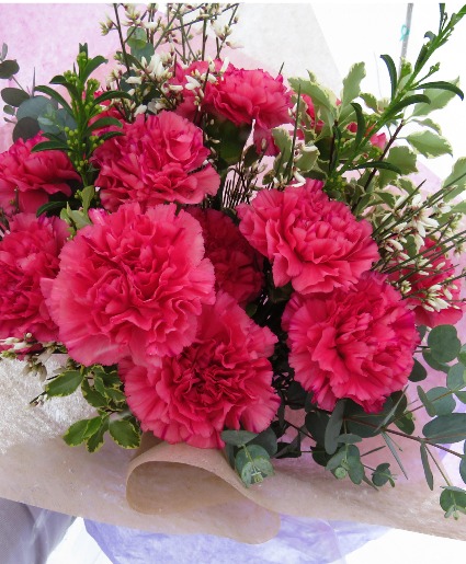  Amazing Carnations Wrapped bouquet 
