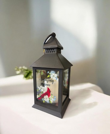 Amazing Grace Cardinal LED Lantern  in Yorktown, VA | YORKTOWN FLOWER SHOPPE & DELIVERY