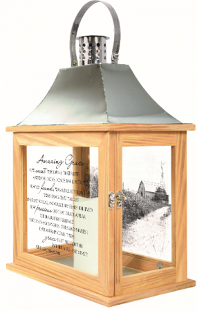 Amazing Grace Lantern Large w/Batteries