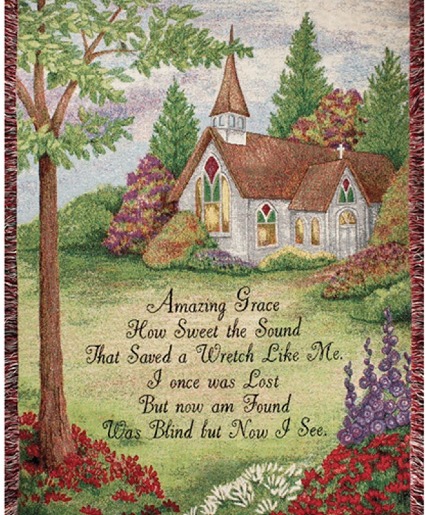 Amazing Grace Tapestry Throw