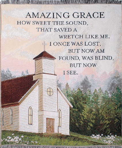 Amazing Grace Tapestry Throw Sympathy