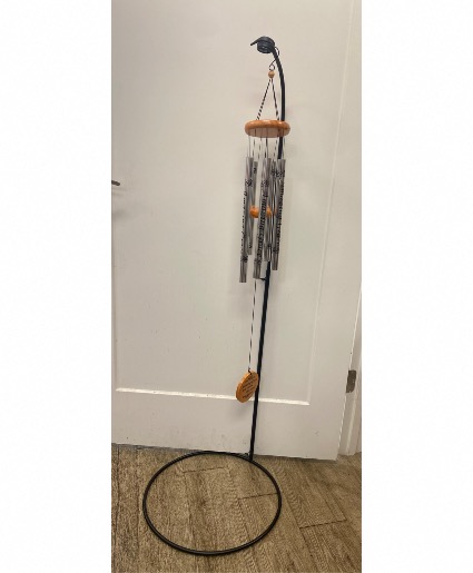 Amazing Grace wind Chime on Patio Stand 