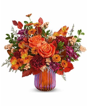 amber glow Keepsake arrangement