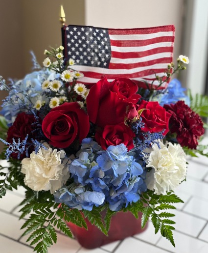 America! Vase Arrangement 