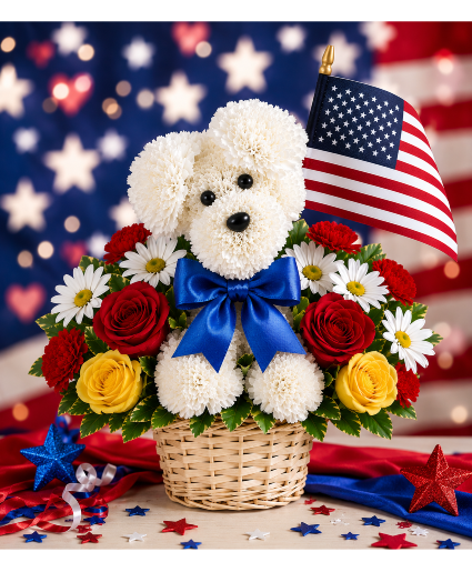 American Sweetheart Pup Call Us for Faster Service & Daily Specials: (915) 303-8500 Text Us to Order Anytime: (915) 505-3708 Your trusted source for Flowers & Delivery in El Paso TX