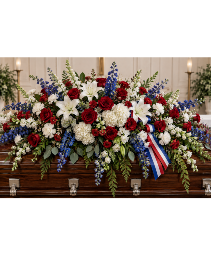 American Valor Luxury Casket Spray 