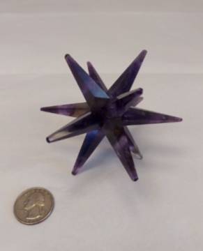 Amethyst 12 Point Merkaba Star 