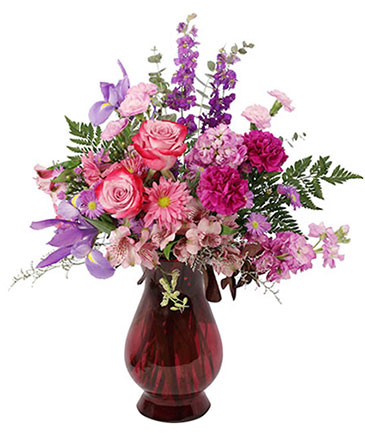 Amethyst Dream Flower Arrangement in Albany, NY | Ambiance Florals & Events