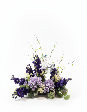 Amethyst Elegance Centerpiece SA-103 Silk Arrangement