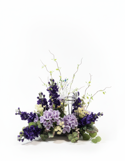 Amethyst Elegance Centerpiece SA-103 Silk Arrangement
