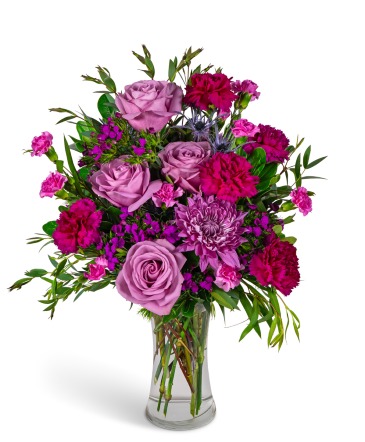 Amethyst Twilight Flower Arrangement in Nevada, IA | Flower Bed