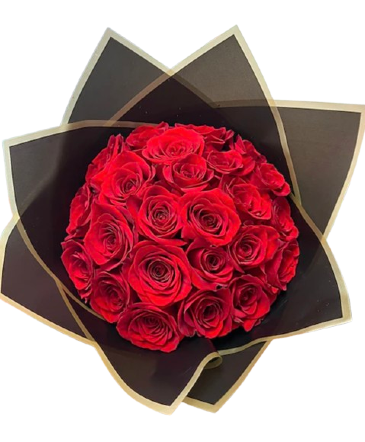 Love in Bloom 25 Wrapped Roses in Beaufort, SC | LAURA'S FLORIST