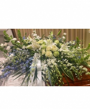 An Elegant Fairwell Casket Spray