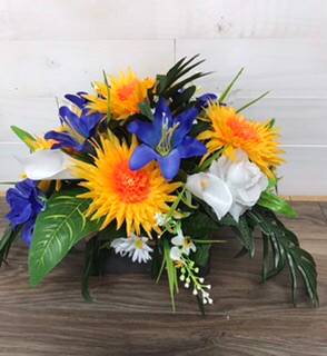 Table Top Arrangement  Silk Flowers