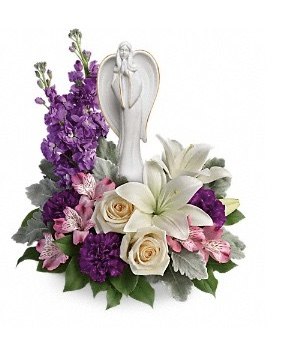 Angel of Grace Sympathy Arrangement in Jasper, TX | Bobbie's Bokay Florist