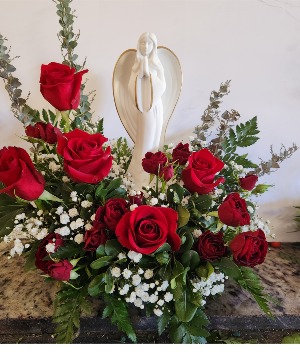 Angel of Light Red Rose Sympathy 