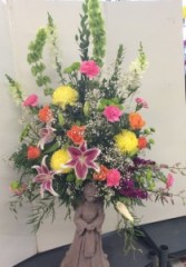 Angel Wing Floral Arrangement Sympathy