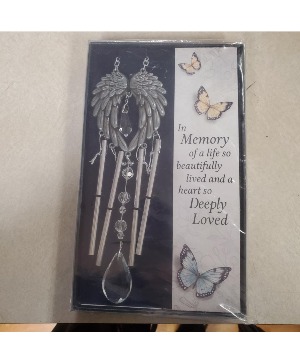 Angel wing windchime with butterflys 39.99 gift item