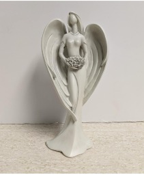 Statue of Angel with bouquet NFS-1906 Sympathy