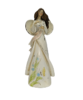 Angel with Bunny Statuette