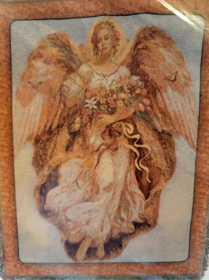 Angel With Flowers Sympathy Afghan 