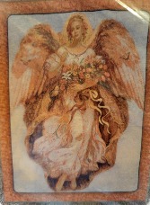 Angel With Flowers Sympathy Afghan 
