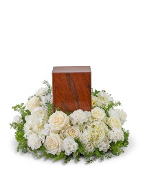 Angels Among Us Urn Surround Flower Arrangement