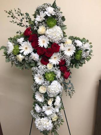 ANGELS EMBRACE CROSS STANDING CROSS