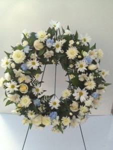 Angel's Wings Wreath Standing Spray