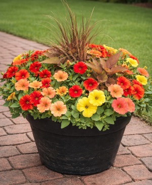 14" Annual Patio Pot Flowering Outdoor Annuals