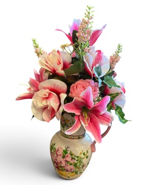 Antique Pink Dream SILK Arrangement 