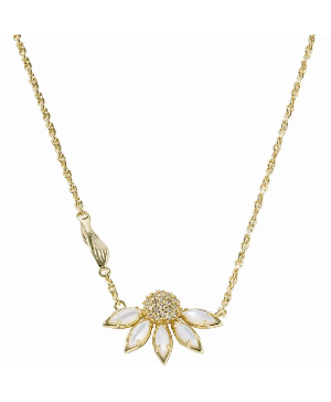 Anya Flower Necklace-Gold Ivory Mix Kendra Scott Necklace
