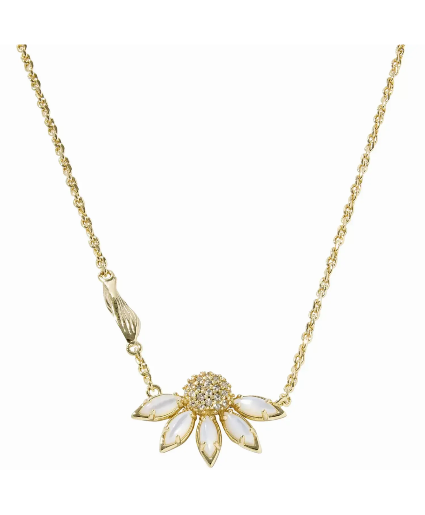 Anya Flower Necklace-Gold Ivory Mix Kendra Scott Necklace