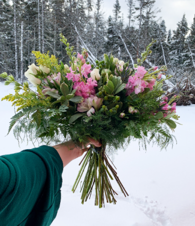 Appealing Pinks Wedding Bouquet