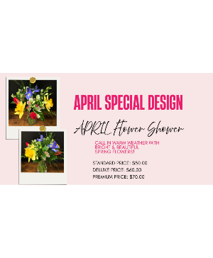 APRIL Flower Shower Specialty Monthly Design