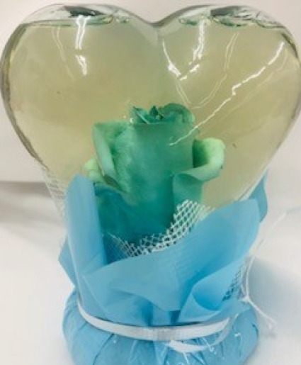 Aqua Heart Globe  