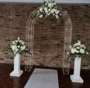 Arch With Pillar Flowers 