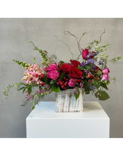 Arlene's Rose Patch Flower Arrangement
