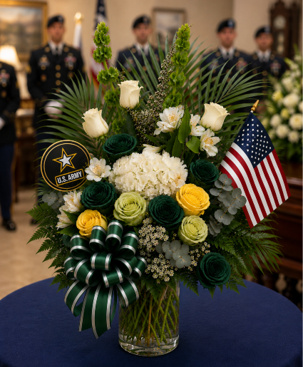 Army Pride & Honor Tribute Call Us for Faster Service & Daily Specials: (915) 303-8500 Text Us to Order Anytime: (915) 505-3708 Your trusted source for Flowers & Delivery in El Paso TX 