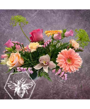 Arranged Rose Gerber Delight Designers Choice
