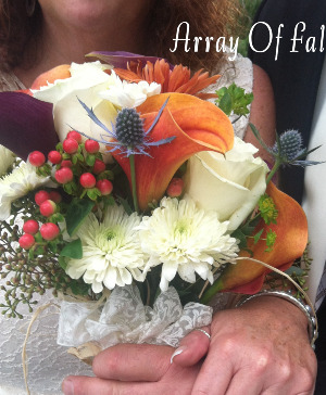 Array of Fall Bridal Bouquet