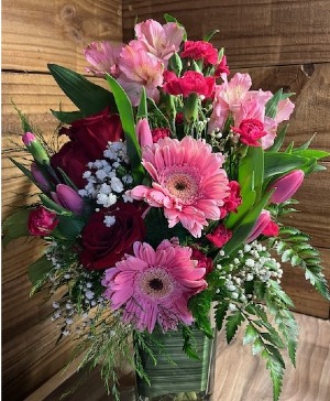 Array of Pink vase