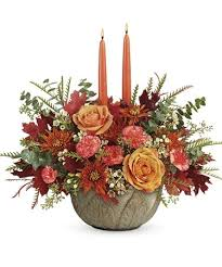 Artisanal Autumn Centerpiece Fall Arrangement