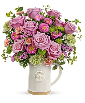 Artisanal Pitcher Bouquet assorted flowers