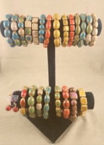 Assorted Clay Bracelets and Matching Earrings 