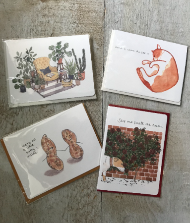 Assorted Gotomago Greeting Cards