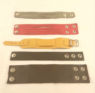 Assorted Wms Leather Strap Bracelets & Watchbands 